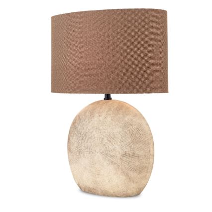 Stolní lampa ETHNO 1xE27/60W/230V keramika hnědá/béžová