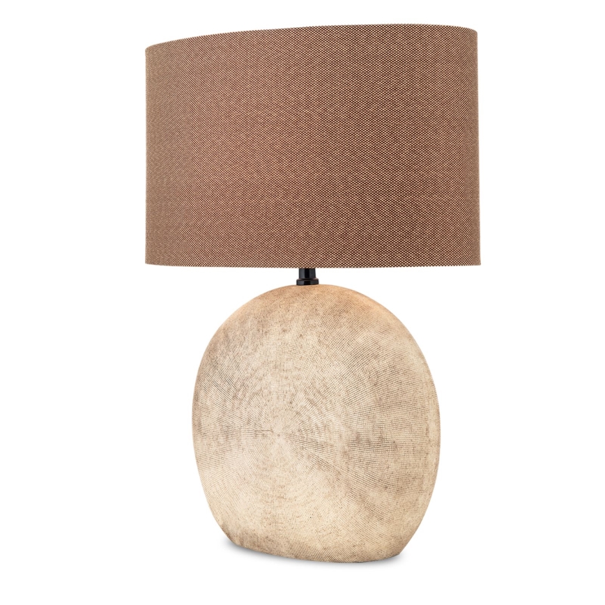Stolní lampa ETHNO 1xE27/60W/230V keramika hnědá/béžová