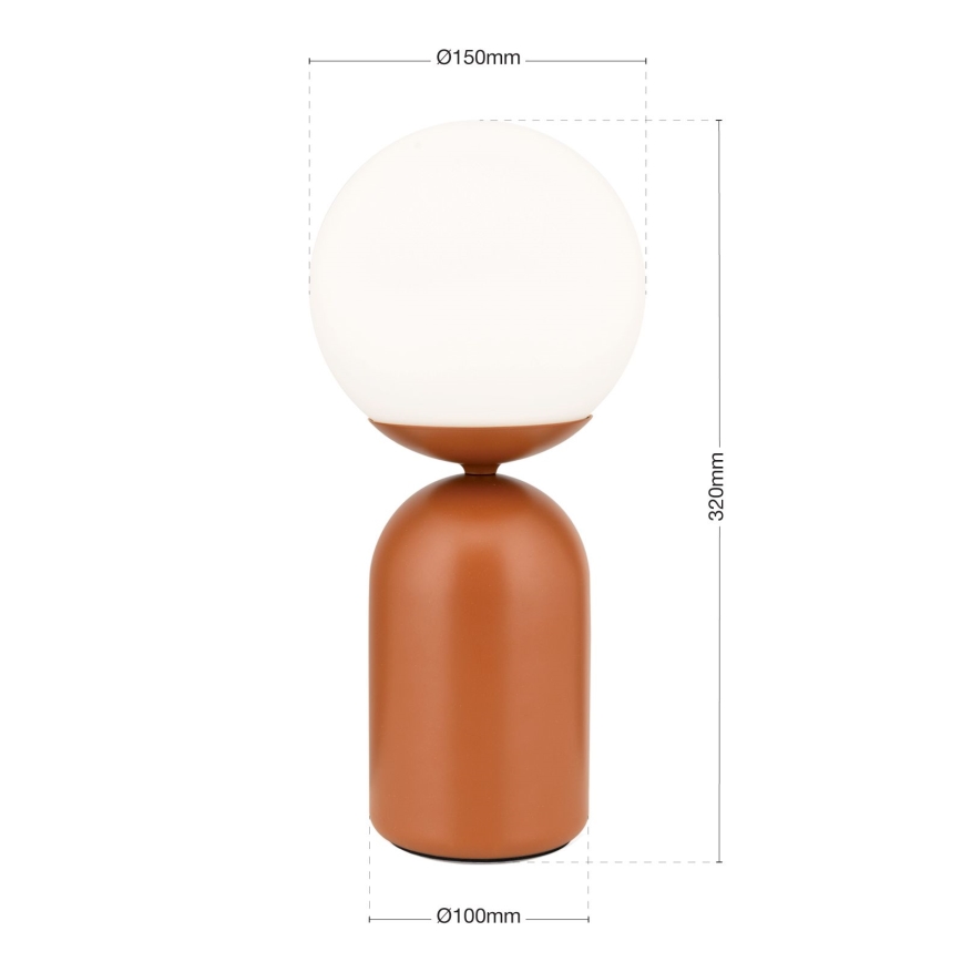 Stolní lampa STANLEY 1xE14/25W/230V keramika/hnědá