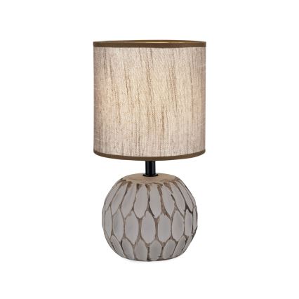 Stolní lampa PINIA 1xE14/25W/230V keramika béžová/šedá