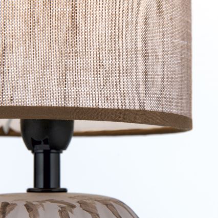 Stolní lampa PINIA 1xE14/25W/230V keramika béžová/šedá