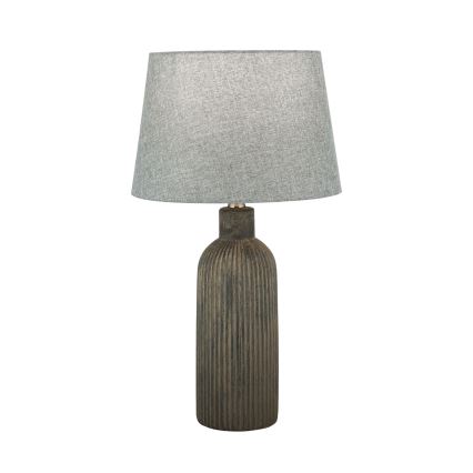 Stolní lampa ORCHID 1xE27/40W/230V keramika hnědá/šedá