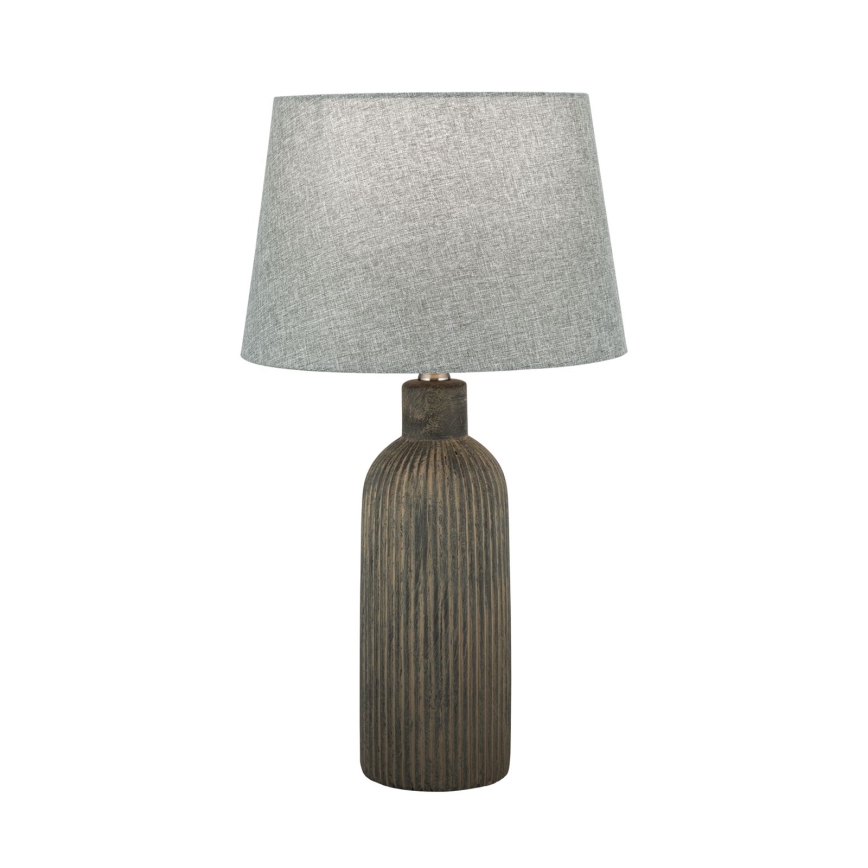 Stolní lampa ORCHID 1xE27/40W/230V keramika hnědá/šedá