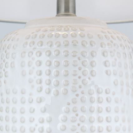 Stolní lampa CORAL 1xE27/40W/230V keramika/bílá