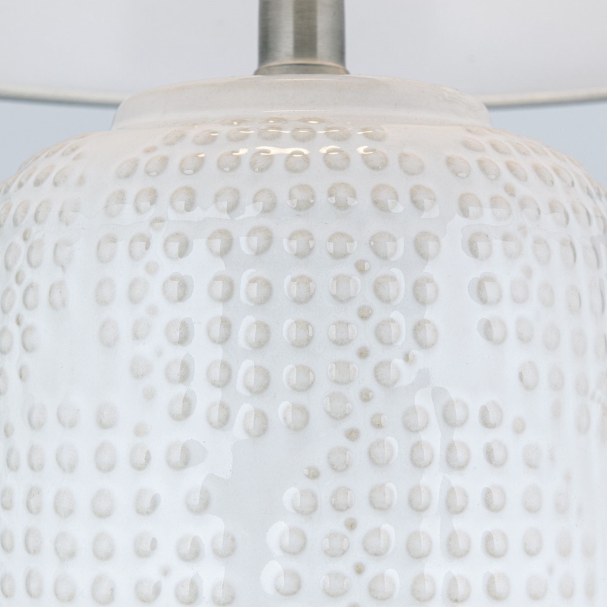 Stolní lampa CORAL 1xE27/40W/230V keramika/bílá
