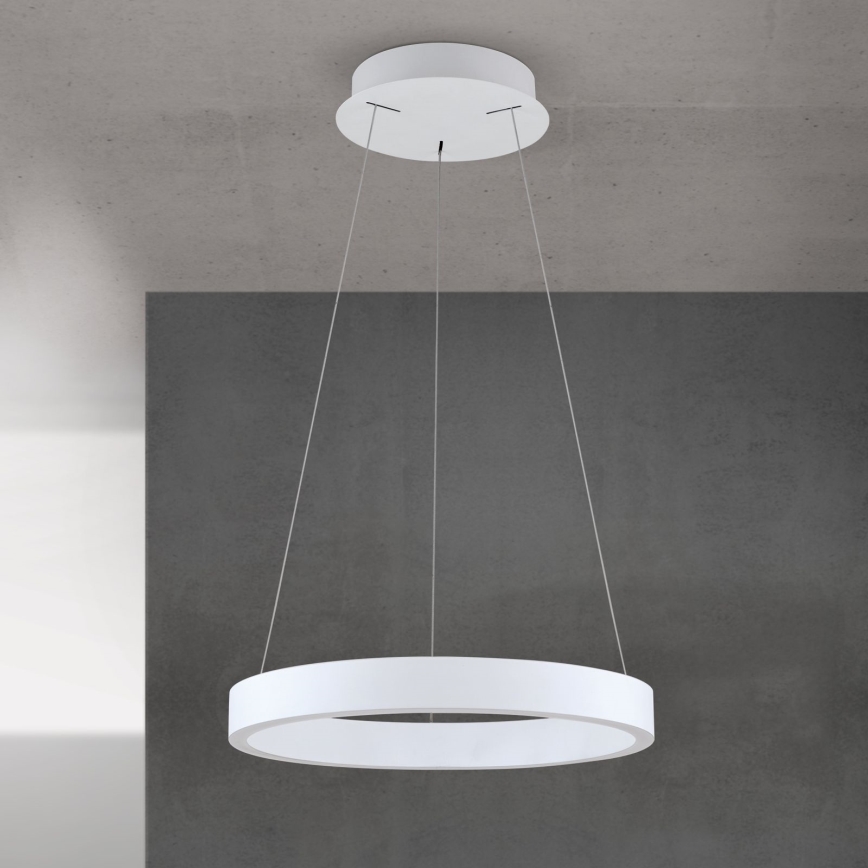 LED Stmívatelný lustr na lanku KOLK LED/40W/230V 2700/3000/4000K pr. 40 cm bílá