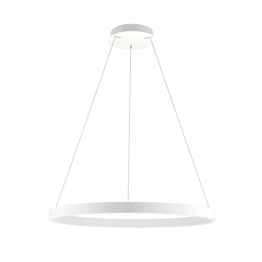 LED Stmívatelný lustr na lanku KOLK LED/80W/230V 2700/3000/4000K pr. 80 cm bílá