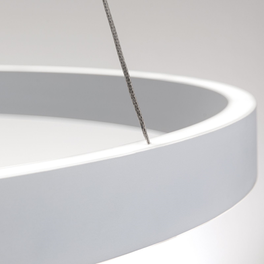 LED Stmívatelný lustr na lanku KOLK LED/80W/230V 2700/3000/4000K pr. 80 cm bílá