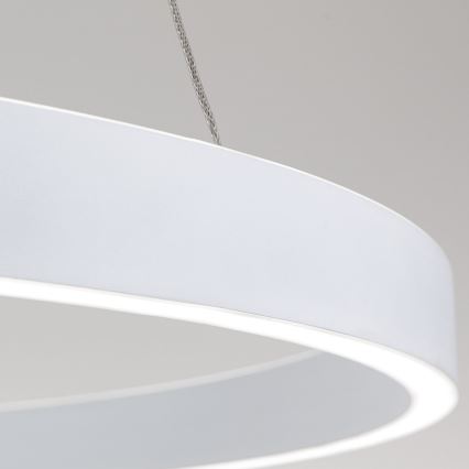 LED Stmívatelný lustr na lanku KOLK LED/80W/230V 2700/3000/4000K pr. 80 cm bílá