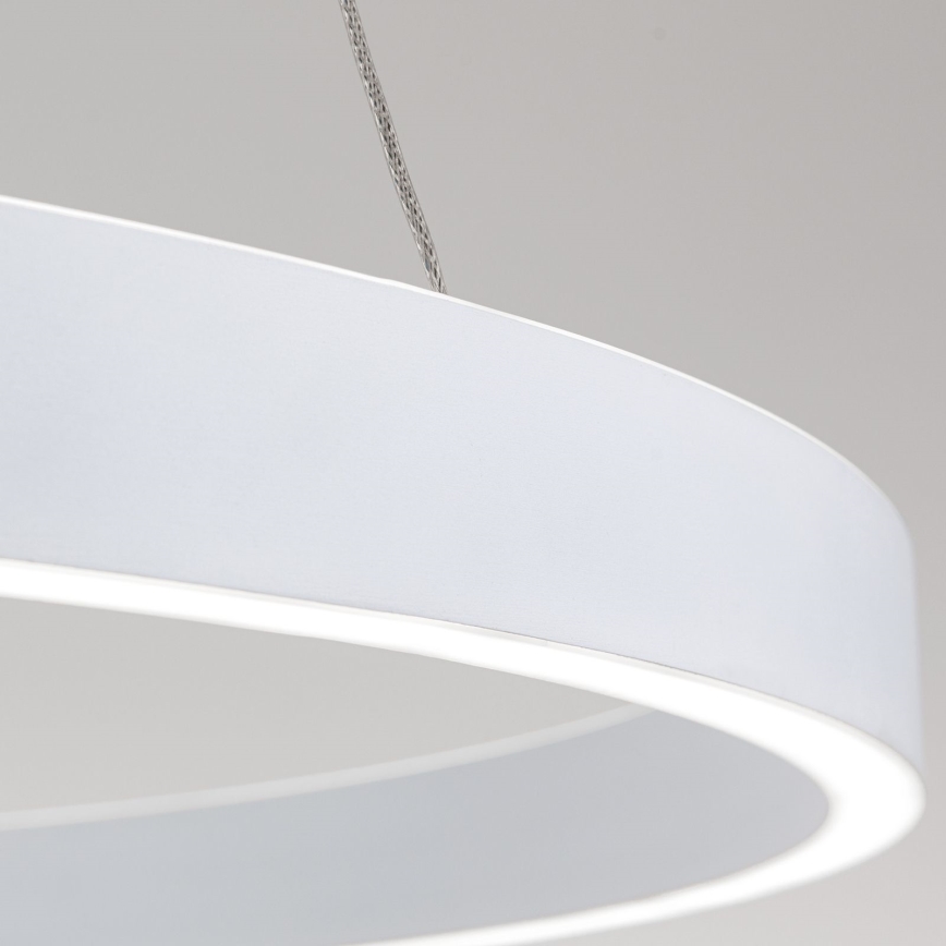 LED Stmívatelný lustr na lanku KOLK LED/80W/230V 2700/3000/4000K pr. 80 cm bílá