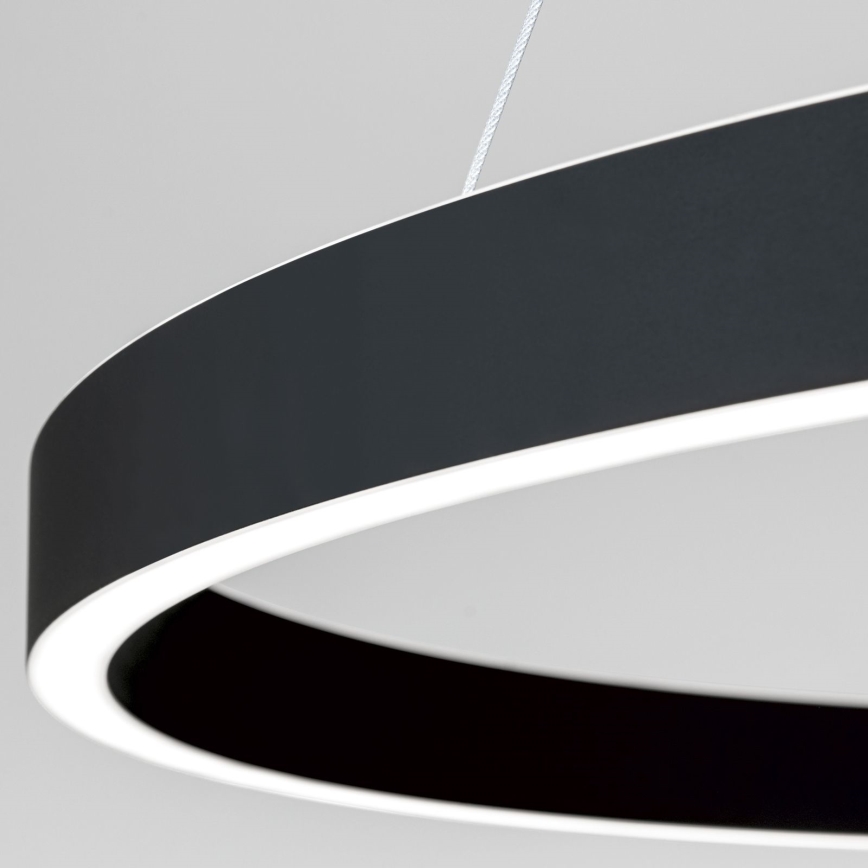 LED Stmívatelný lustr na lanku KOLK LED/80W/230V 2700/3000/4000K pr. 80 cm černá