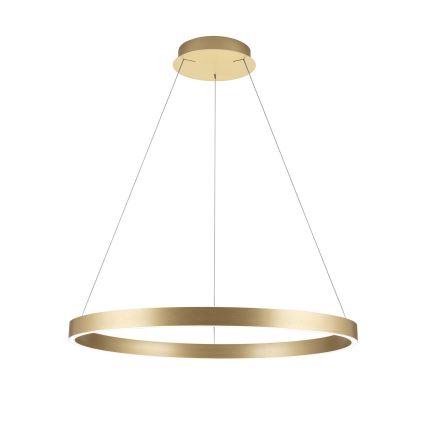 LED Stmívatelný lustr na lanku KOLK LED/80W/230V 2700/3000/4000K pr. 80 cm zlatá