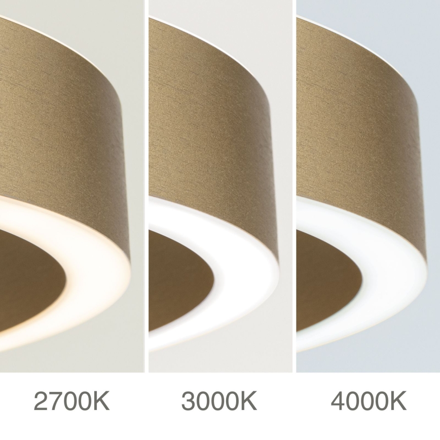 LED Stmívatelný lustr na lanku KOLK LED/80W/230V 2700/3000/4000K pr. 80 cm zlatá