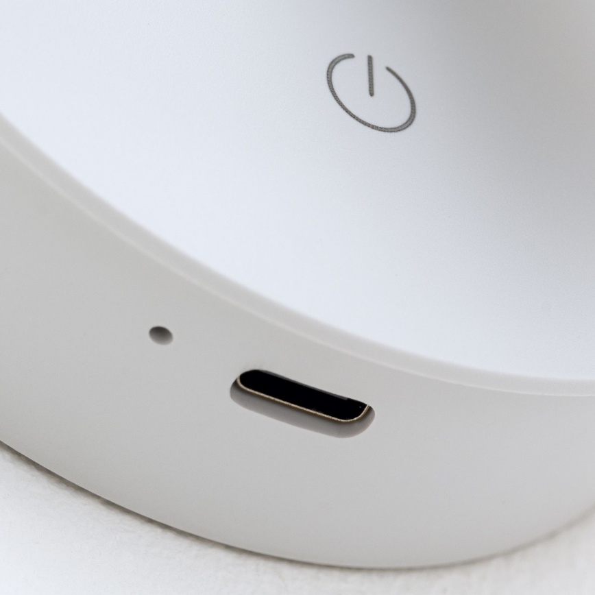 LED Stmívatelné nabíjecí dotykové nástěnné bodové svítidlo LUXY LED/1W/5V 2200 mAh 2700/3000/4000K bílá