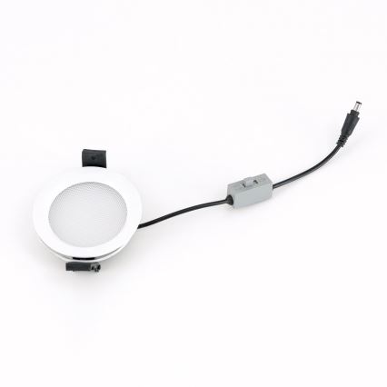 LED Stmívatelné koupelnové podhledové svítidlo OFFICE LED/25W/230V 3000/4000/6000K pr. 17 cm UGR19 IP44 bílá