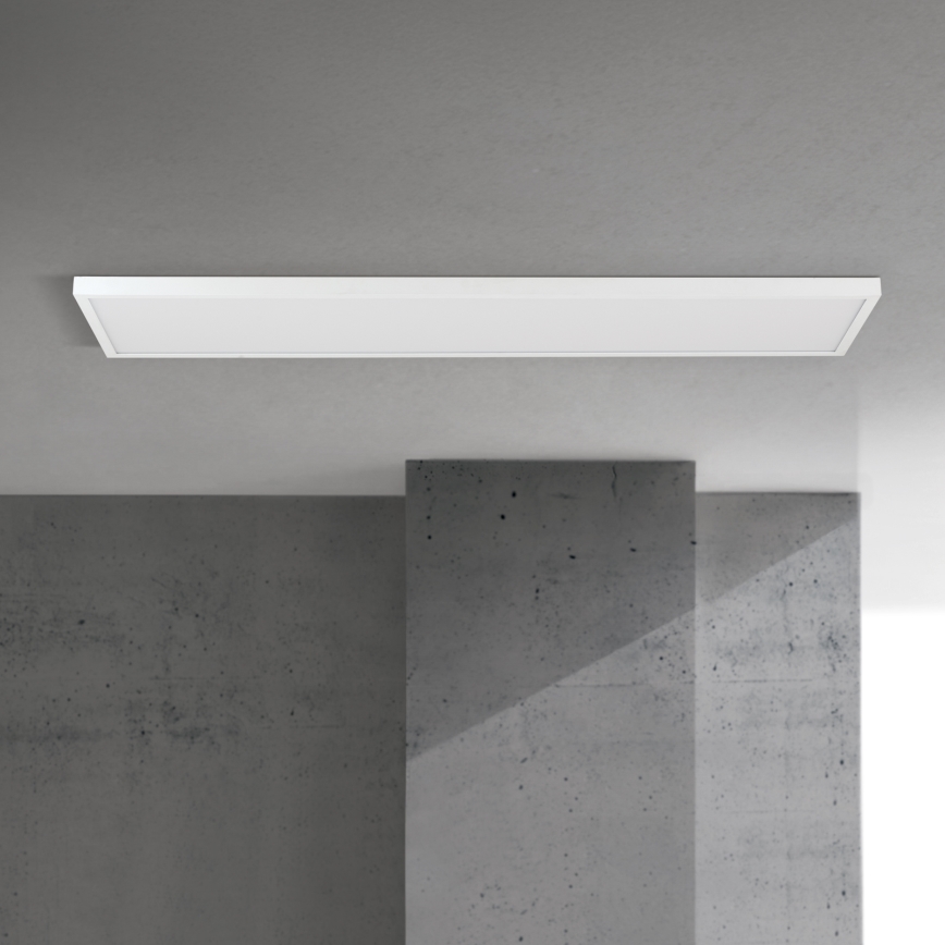 LED Stmívatelný přisazený panel DISC LED/40W/230V 2700/3000/4000K 115x30 cm bílá