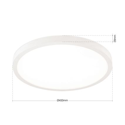 LED Stmívatelné stropní svítidlo DISC LED/30W/230V 2700/3000/4000K pr. 40 cm bílá