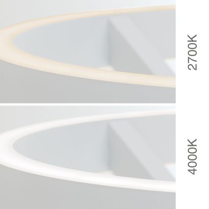 LED Stmívatelná stojací lampa KOLK LED/40W/230V 2700/4000K bílá