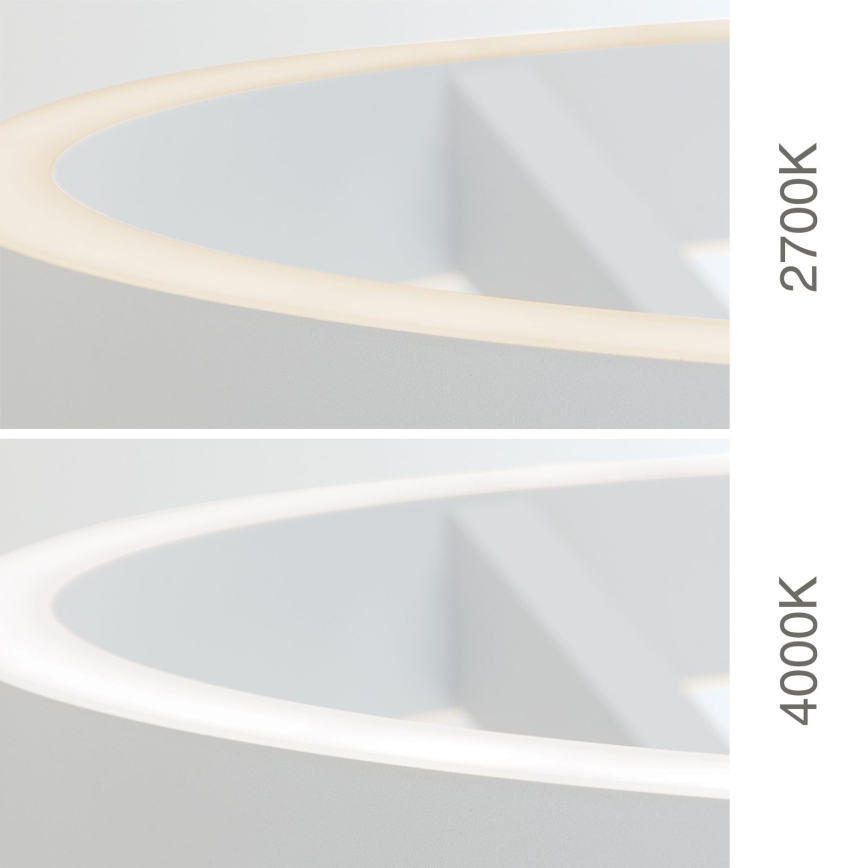 LED Stmívatelná stojací lampa KOLK LED/40W/230V 2700/4000K bílá