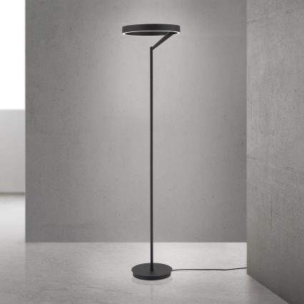 LED Stmívatelná stojací lampa KOLK LED/40W/230V 2700/4000K černá
