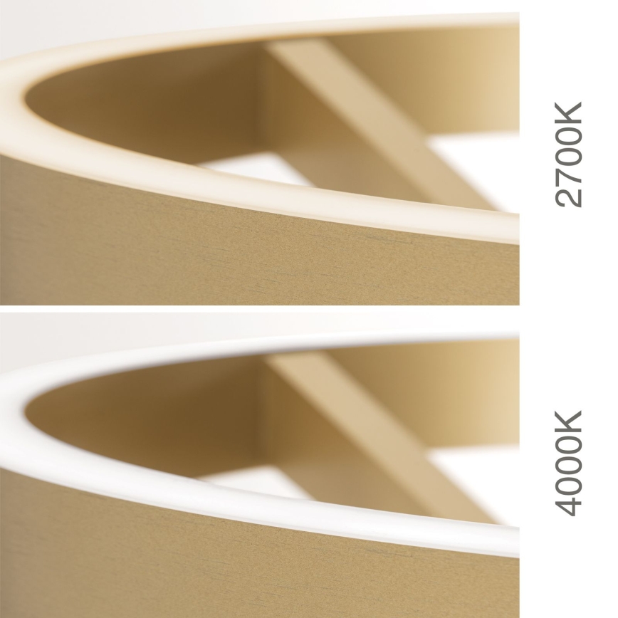 LED Stmívatelná stojací lampa KOLK LED/40W/230V 2700/4000K zlatá