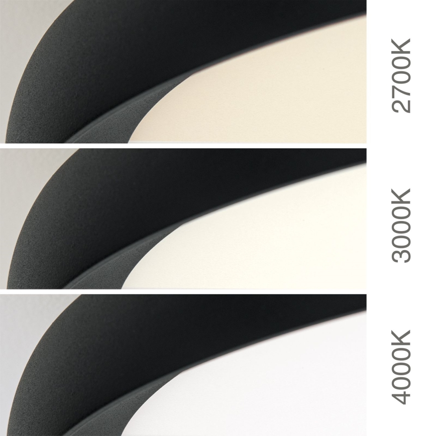 LED Stropní svítidlo KANT LED/30W/230V 2700/3000/4000K pr. 40 cm černá