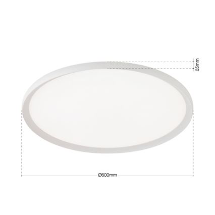 LED Stropní svítidlo KANT LED/50W/230V 2700/3200/4000K pr. 60 cm bílá