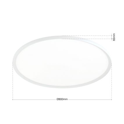 LED Stropní svítidlo KANT LED/66W/230V 2700/3000/4000K pr. 80 cm bílá