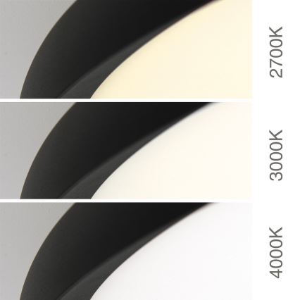 LED Stropní svítidlo KANT LED/66W/230V 2700/3200/4000K pr. 80 cm černá