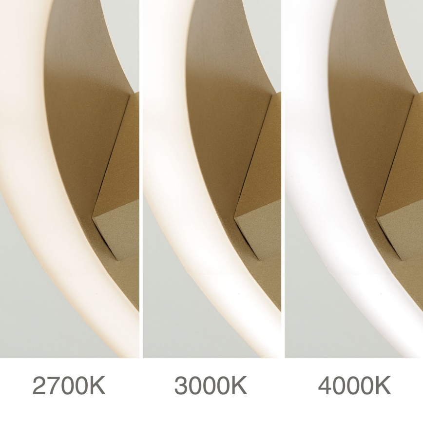 LED Stropní svítidlo KOLK LED/40W/230V 2700/3000/4000K pr. 40 cm zlatá