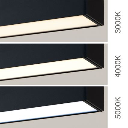 LED Stropní/závěsné svítidlo 2v1 PALKKI LED/38W/230V 3000/4000/5000K černá