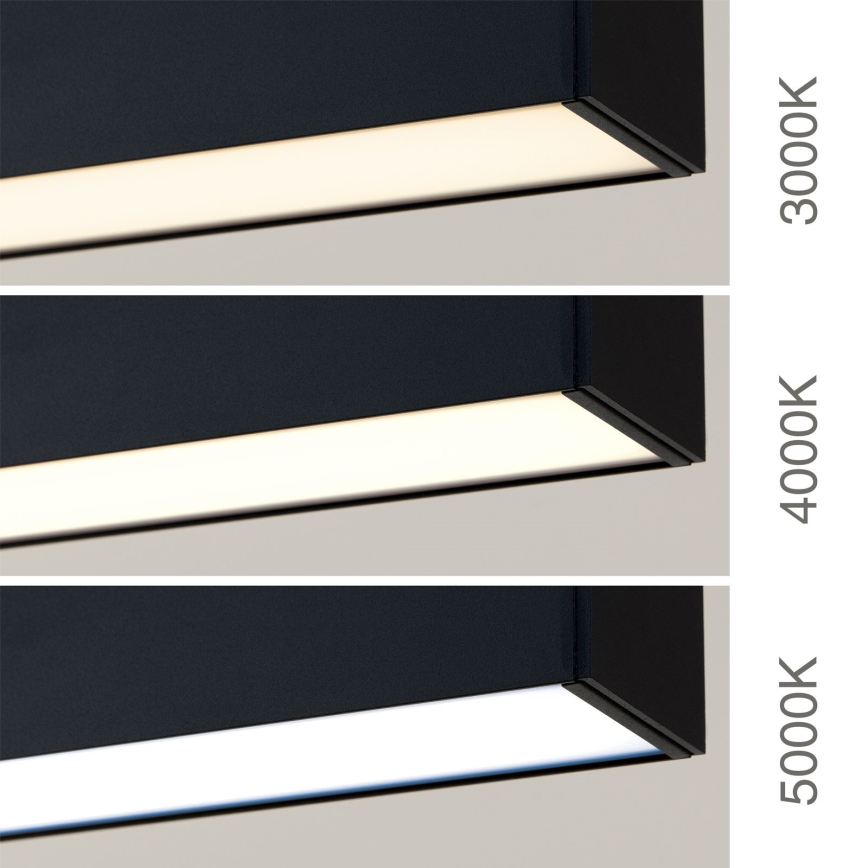 LED Stropní/závěsné svítidlo 2v1 PALKKI LED/38W/230V 3000/4000/5000K černá