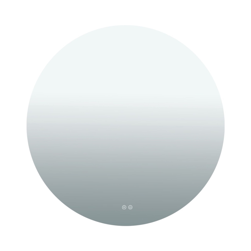 LED Koupelnové vyhřívané nástěnné zrcadlo s podsvícením FOCUS LED/27W/230V 3000/4200/6000K pr. 80 cm IP44