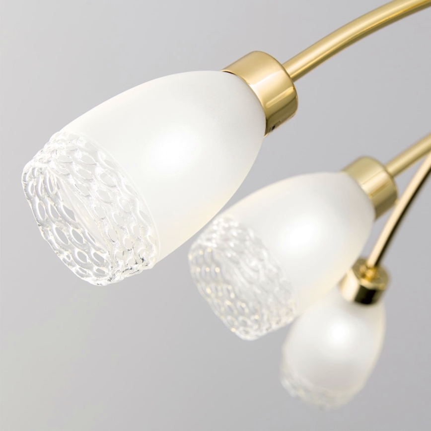 Lustr na tyči CARLA 8xG9/28W/230V zlatá