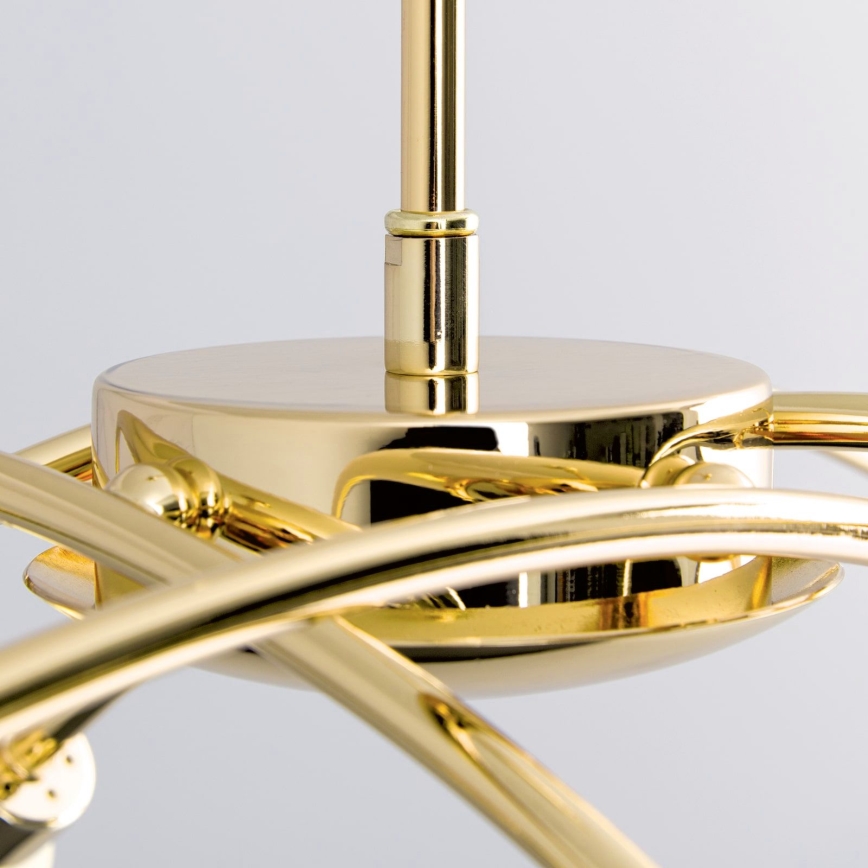 Lustr na tyči CARLA 8xG9/28W/230V zlatá