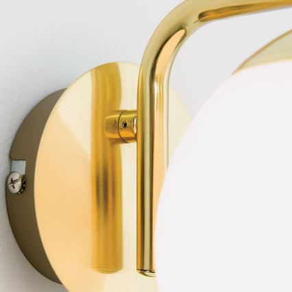 Nástěnná lampa MADIS 1xE14/40W/230V zlatá