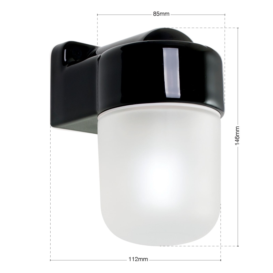 Nástěnná lampa OSTIA 1xE27/40W/230V černá