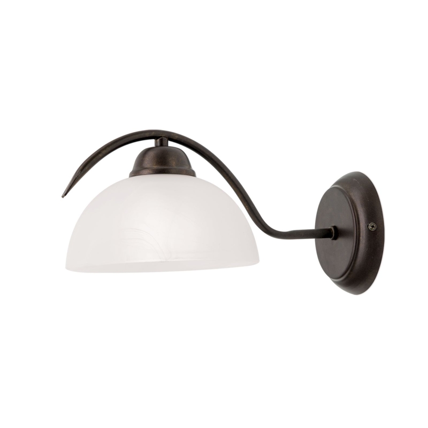 Nástěnná lampa RULA 1xE27/40W/230V bílá/bronz