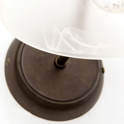 Nástěnná lampa RULA 1xE27/40W/230V bílá/bronz