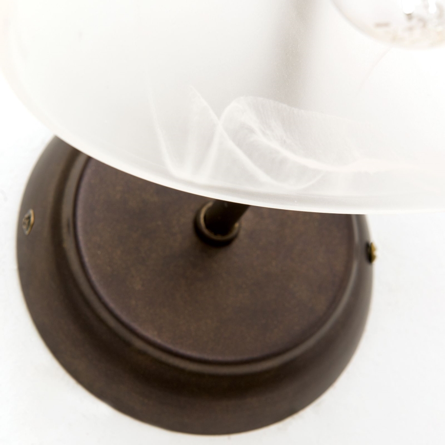 Nástěnná lampa RULA 1xE27/40W/230V bílá/bronz