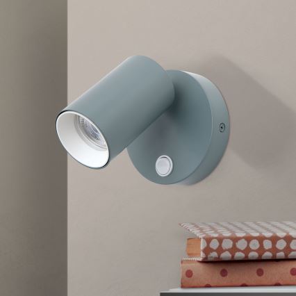 Nástěnné bodové svítidlo PENN 1xGU10/13W/230V šedá