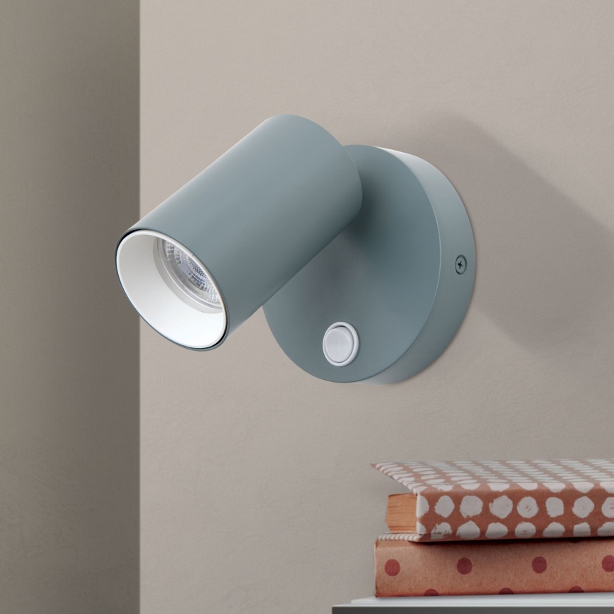 Nástěnné bodové svítidlo PENN 1xGU10/13W/230V šedá