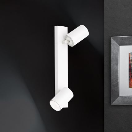 Nástěnné bodové svítidlo SEAN 2xGU10/13W/230V bílá