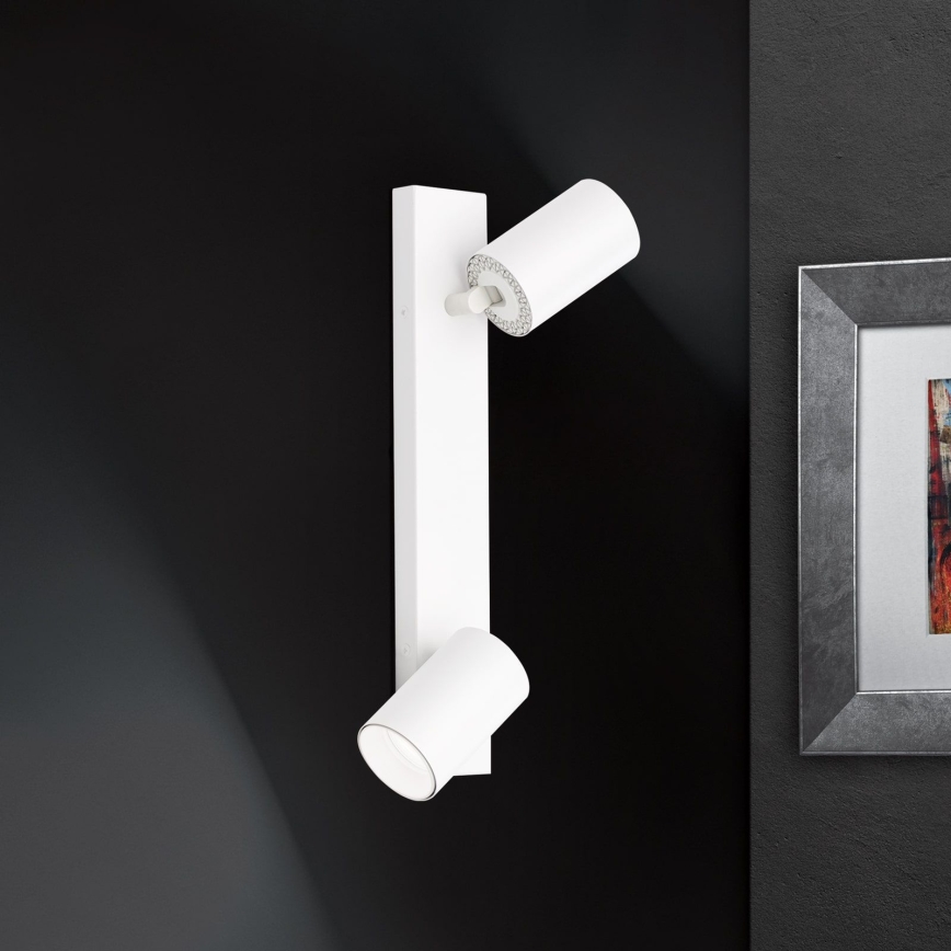 Nástěnné bodové svítidlo SEAN 2xGU10/13W/230V bílá