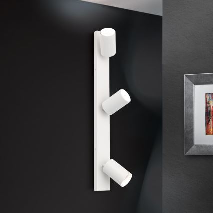 Nástěnné bodové svítidlo SEAN 3xGU10/13W/230V bílá