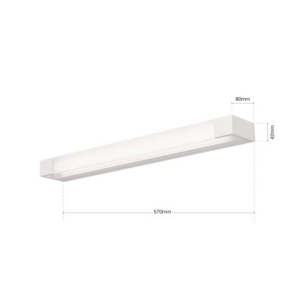 LED Koupelnové osvětlení zrcadla MARILYN LED/21W/230V 57 cm IP44 bílá