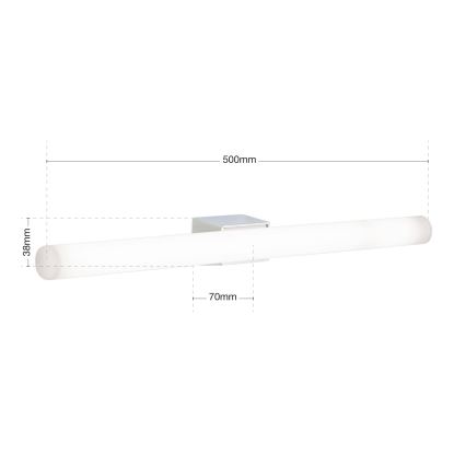 LED Nástěnné svítidlo VISAGIST 1xS14d/8W/230V bílá