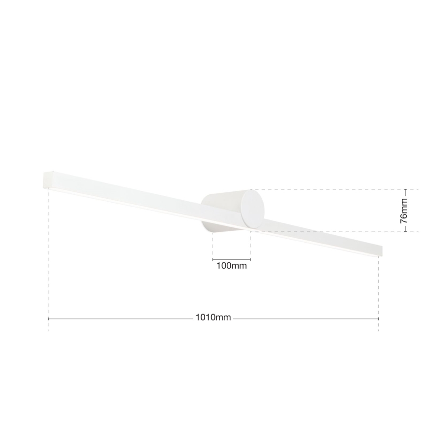 LED Koupelnové osvětlení zrcadla BEAUTY LED/24W/230V 101 cm IP54 bílá