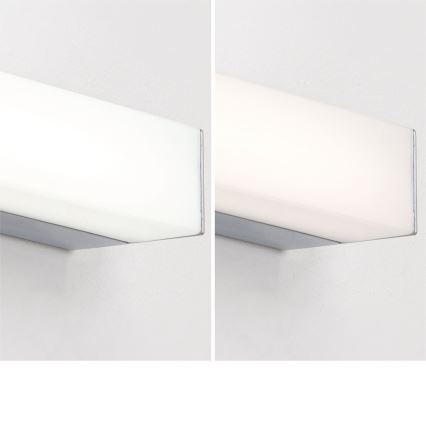 LED Koupelnové osvětlení zrcadla HORIZON LED/18W/230V 3000/4000K 90 cm IP44 stříbrná