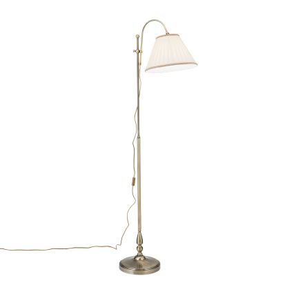 Stojací lampa TONIA 1xE27/60W/230V 183 cm bílá/bronz